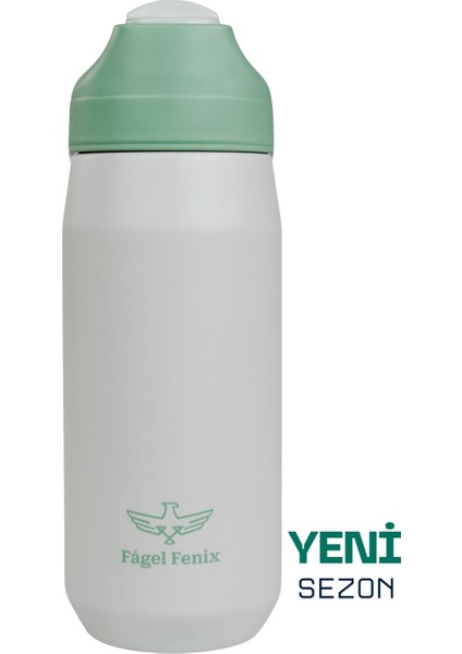 550 ml Sliding Mint Green Çift Katmanlı Paslanmaz Termos Matara