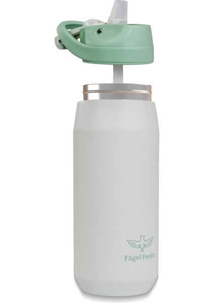 550 ml Sliding Mint Green Çift Katmanlı Paslanmaz Termos Matara fiyatları