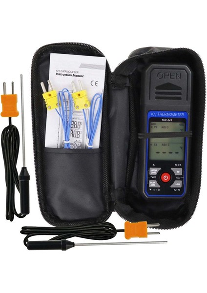 Termokupl Termometre Dijital K Tipi Termometre 4 Termokuplalı, -328-2500 ℉ Ölçüm Aralığı Hvac Termometresi (Yurt Dışından) indirimleri