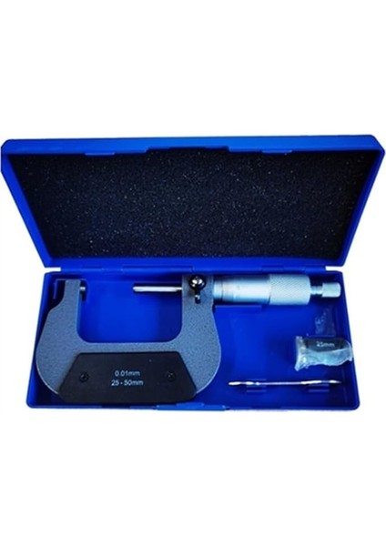 Doğruluk 25-50MM Doğruluk 0.01MM Harici Spiral Mikrometre Vernier Kaliper (Yurt Dışından) fiyatları