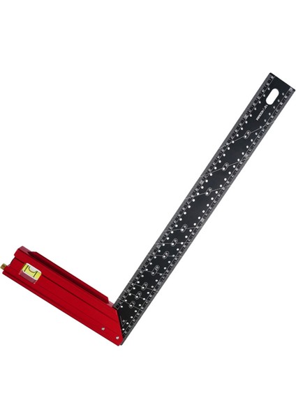 Yeni Yüksek Hasta Alüminyum Alaşımlı Çok Fonksiyonlu 90 Derece Ahşap Işleme Kare Kombinasyonu Kare Delik Cetvel 40CM (Yurt Dışından)