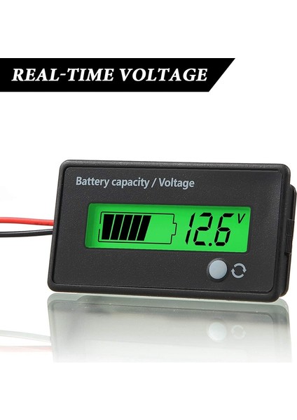 2 Pcs Dc 12V 24V 36V 48V 72V Pil Metre Kapasite Kapasitesi Voltaj Göstergesi Kurşun Aci ve Lityum Iyon Pil Göstergesi (Yurt Dışından) fiyatları
