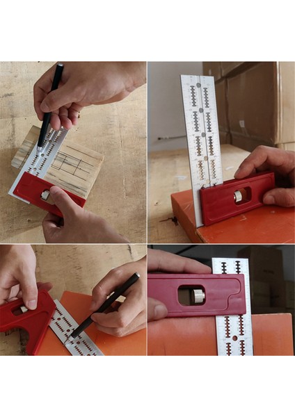 Ağaç Işleme Alüminyum Alaşım Kombinasyon Kaliperleri Ağaç Işleme Hattı Işaretleme Ayarlanabilir Cetvel Hassas Donanım Araçları (Yurt Dışından) indirimleri