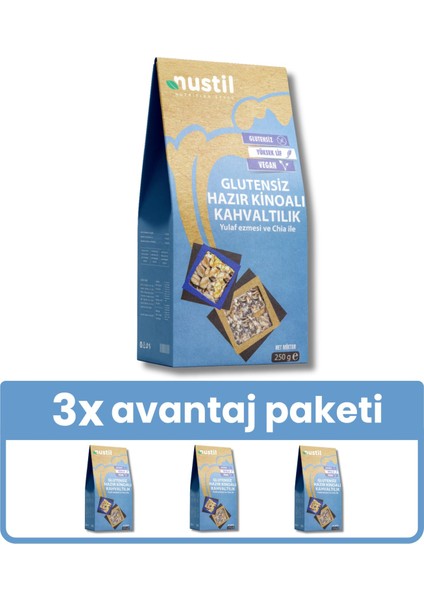 Glutensiz Hazır Kahvaltılık Kinoa X3