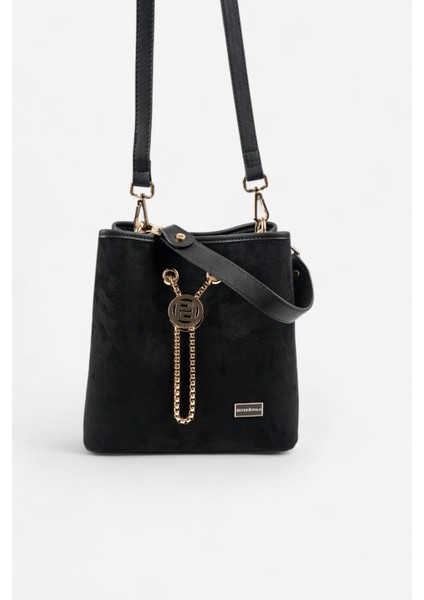 SP967 Kadın Çapraz Çanta Süet Siyah