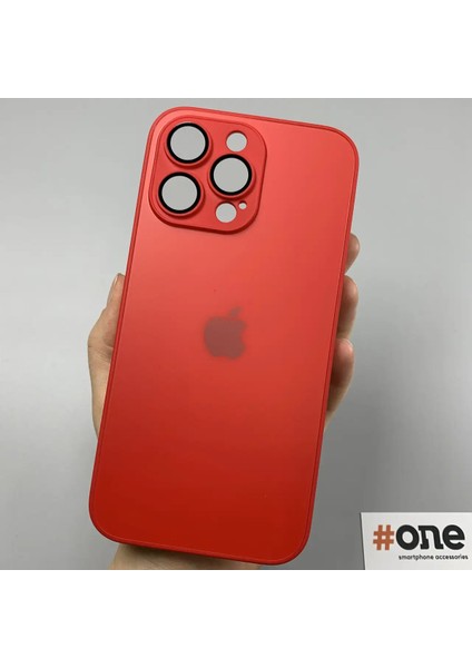 Iphone 14 Pro Uyumlu Ag Glass Logolu Arkası Cam Kılıf