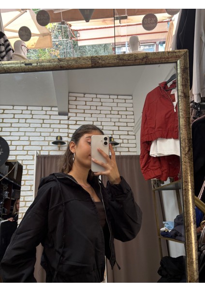 Crop Kapşonlu Ceket modelleri