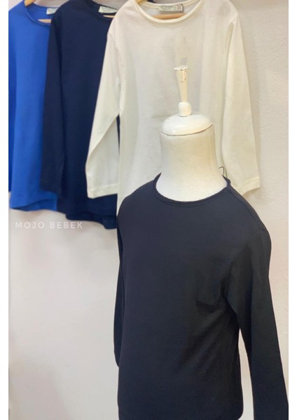 Erkek Çocuk Lazer Kesim Basic T-Shirt 0360 Siyah indirimleri