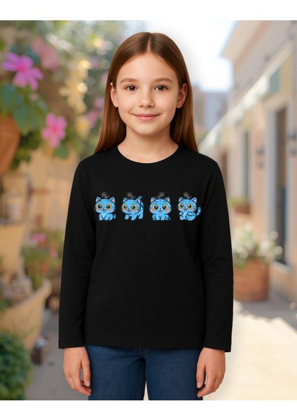 Kpop Demon Hunters Sevimli Derpy Uzun Kollu Baskılı Unisex Çocuk Tişört (4-13 Yaş) fiyatları