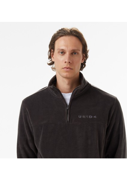 Unıted4 Erkek Gri Half Zip Sweatshirt.ant fırsatları