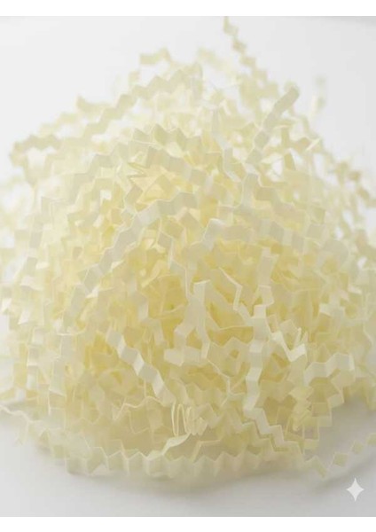 Açık Sarı Z Zigzag Kırpık Kâğıt – Hediye Kutu Içi Dolgu Süsleme ve Dolgu Malzemesi 50 gr