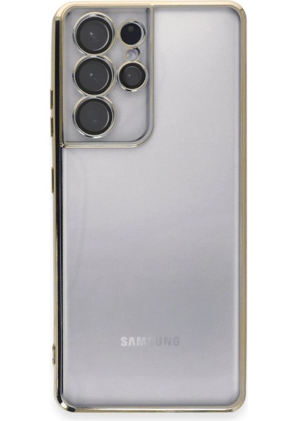 Samsung Galaxy S21 Ultra Kılıf Lensli Silikon - Gold - MRS5807-8832 fiyatları