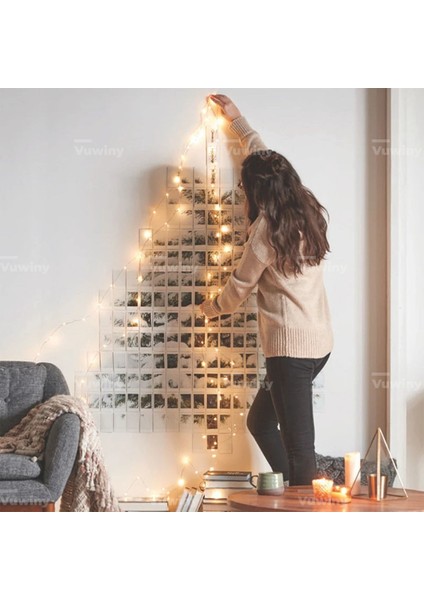 USB Çok Amaçlı Ev Yatak Odası Noel Dekoratif Aydınlatma Gümüş Tel Peri LED Işık indirimleri