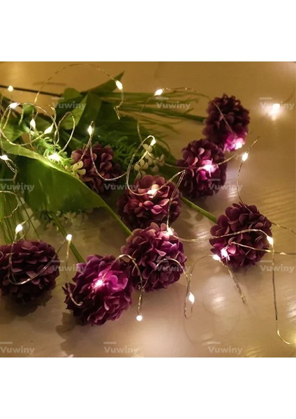 USB Çok Amaçlı Ev Yatak Odası Noel Dekoratif Aydınlatma Gümüş Tel Peri LED Işık