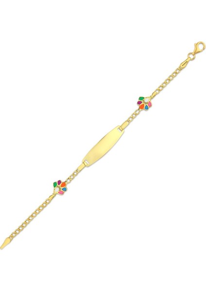 Balon Figürlü Altın Çocuk Künye - 14K modelleri