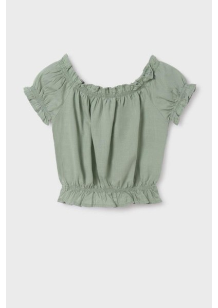 Kız Çocuk 8-16 Yaş Bluz 6026 Yeşil modelleri