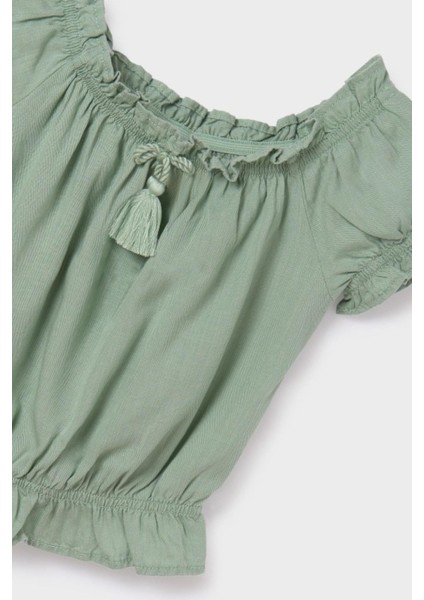 Kız Çocuk 8-16 Yaş Bluz 6026 Yeşil fırsatları