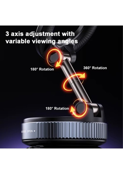 K007 360 Dönebilen Araç Içi Telefon Tutucu Vakumlu Magsafe Destekli Manyetik Mıknatıslı Masa Üstü Duvar Telefon Standı Magsafe Telefon Tutucu fiyatları