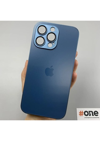 Iphone 14 Pro Uyumlu Ag Glass Logolu Arkası Cam Kılıf