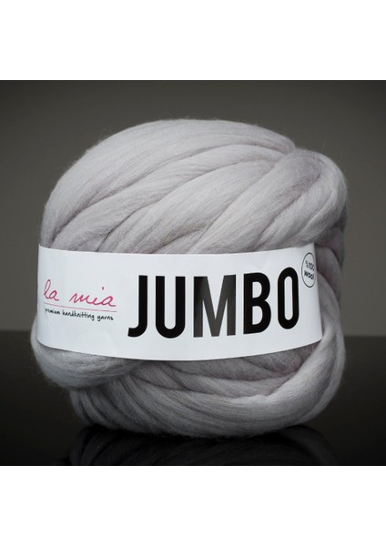 Jumbo Gri Dev Yün El Örgü İpi - J4