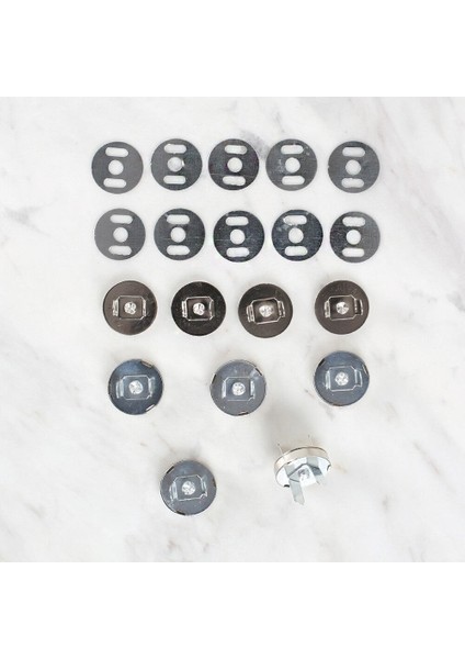 Manyetik Mat Gümüş Metal 5 Li Çıt Çıt Set fırsatları
