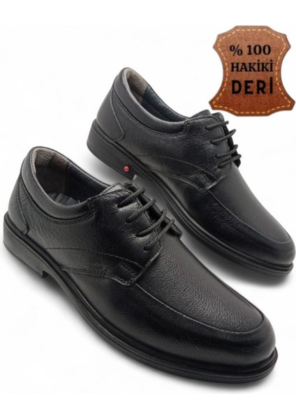Erkek Iç Dış Hakiki Deri Ultra Rahat Ortopedik Tabanlı Hafif Mevsimlik Siyah Günlük Klasik Ayakkabı fiyatları