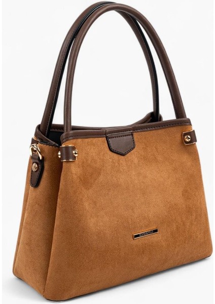 SP1254 Kadın El Çantası Süet Taba-Kahve fiyatları