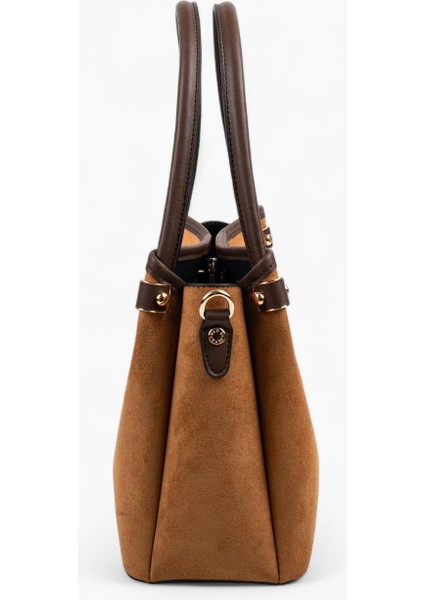 SP1254 Kadın El Çantası Süet Taba-Kahve modelleri