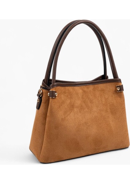 SP1254 Kadın El Çantası Süet Taba-Kahve fırsatları