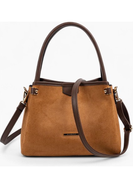 SP1254 Kadın El Çantası Süet Taba-Kahve indirimleri
