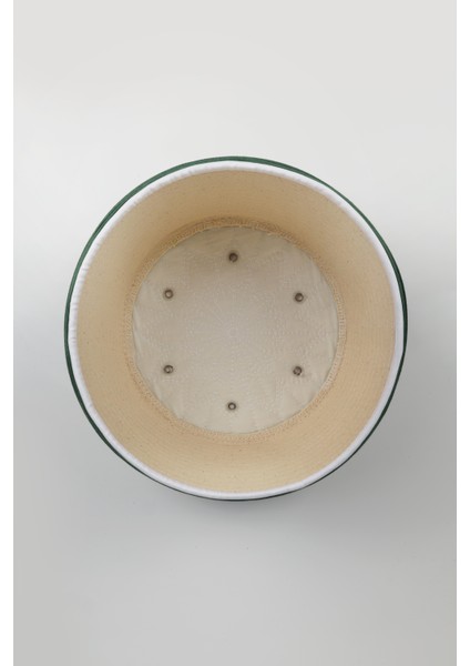 Talebe Sarığı - Yeşil Kumaş - Beyaz Takke - Yuvarlak Sarım - Kuş Gözü - 7 Metre indirimleri