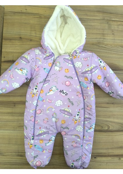 Laura Baby Sevimli Desenli Kız Bebek Çocuk Astronot (Kozmonot) Tulum fırsatları