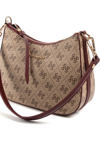 Koyu Bej - Bordo SP1259 Omuz Çantası indirimleri