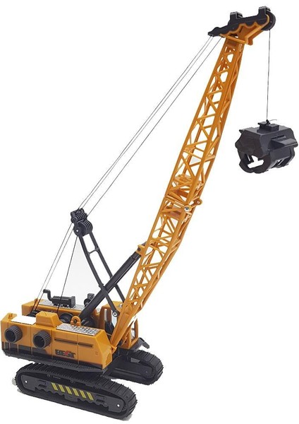 Oyuncak Vinç -Büyük Boy , Sarılır Makaralı Ipli , Oyuncak Iş Makinesi Paletli 33 cm