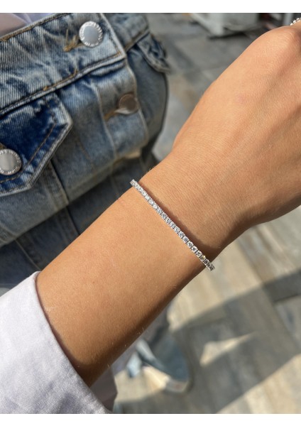 2,5 mm Gümüş Suyolu Bileklik