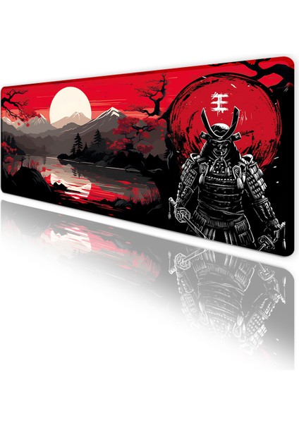 Japon Samuray Oyun Gaming Klavye Mouse Pad Masa Matı 70X30 cm