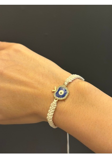 Makrome Nazarlı Elma Kadın Ip Bileklik fırsatları