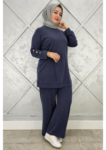 Kadın Nervür Dikim Düğme Detaylı Tesettür Takım fiyatları