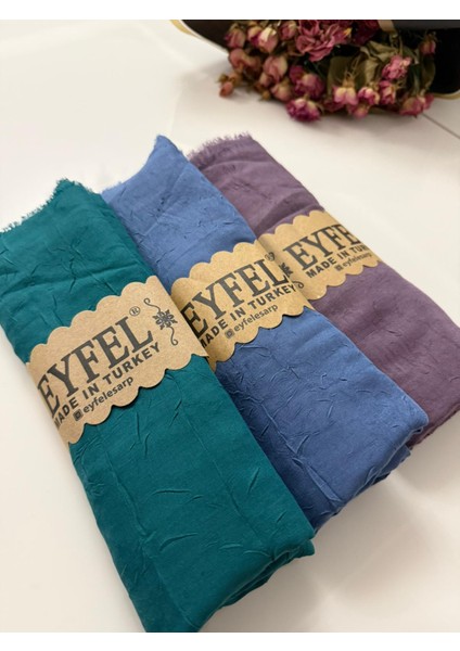 3'lü Bambu Kraş Şal