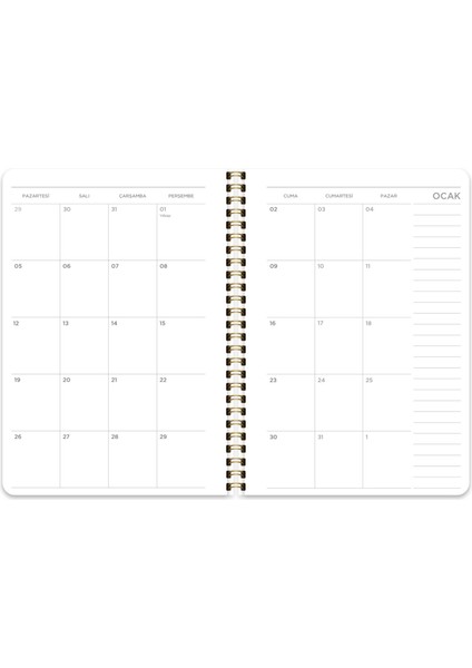 Keskin 2026-A5 Spr.sert Kp.haftalık Ajanda - Bahçe fiyatları