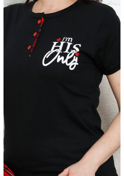 Kadın Pijama Takımı - Ekose Altlı- 3 DÜĞMELI-%100 Pamuklu 12387 indirimleri