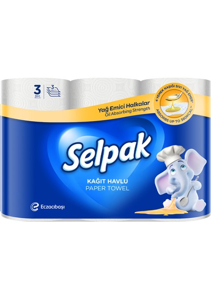 Yağ Emici Havlu 3 Rulo