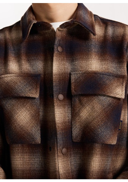 Çok Renkli Erkek Relaxed Ekose Gömlek M5WM-GML1812 indirimleri