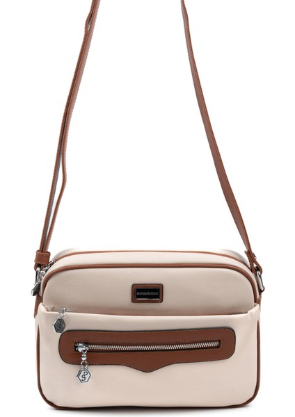 Bej - Taba SP491 Kadın Çapraz Çanta