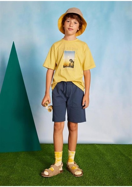 Erkek Çocuk Yazlık Tişört Şort 2 Li Set 6679 modelleri