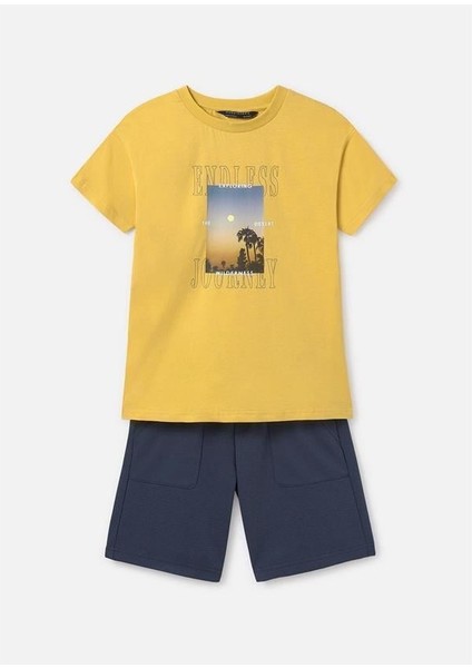 Erkek Çocuk Yazlık Tişört Şort 2 Li Set 6679 fırsatları
