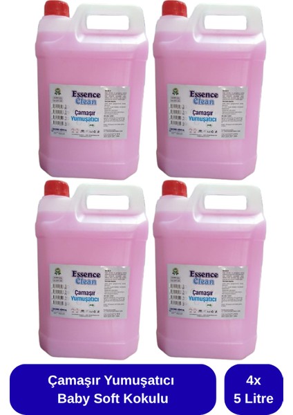 Çamaşır Yumuşatıcı Baby Soft Kokulu 5 Lt x 4 Adet