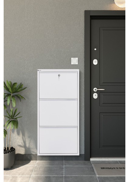 Metal Ayakkabılık 3’lü Kilitli fiyatları