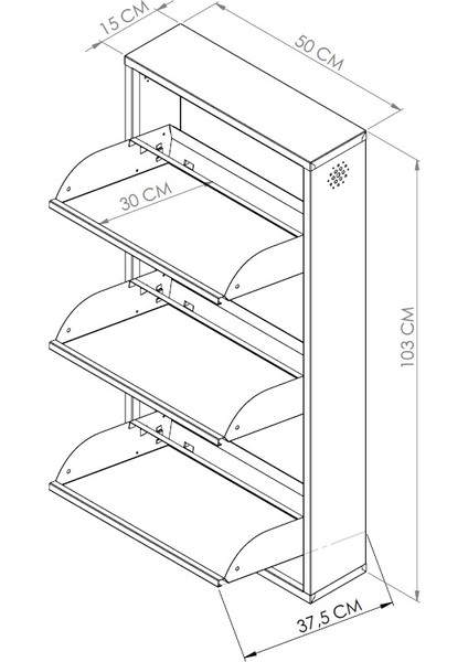 Metal Ayakkabılık 3’lü Kilitli indirimleri