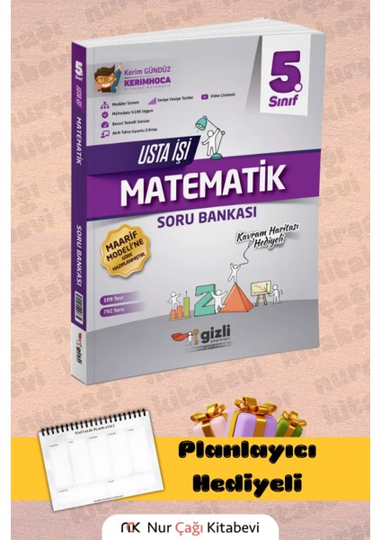 5. Sınıf Matematik Usta Işi Soru Bankası (Kavram Haritası Hediyeli)